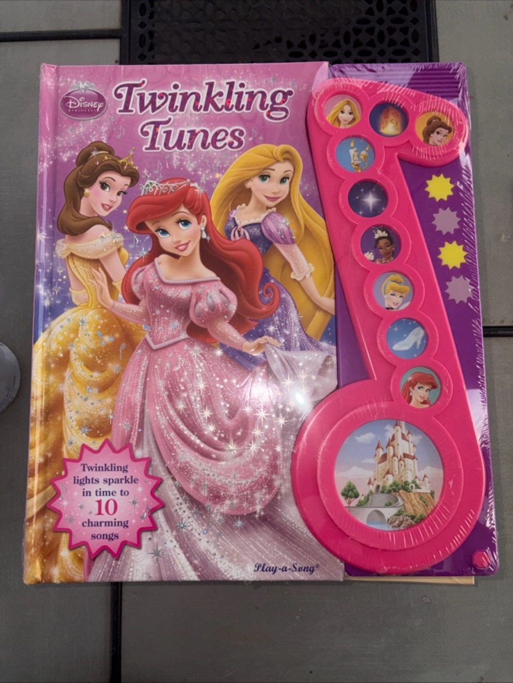 Disney Princess Twinkling Tunes Musical Storybook - Pink